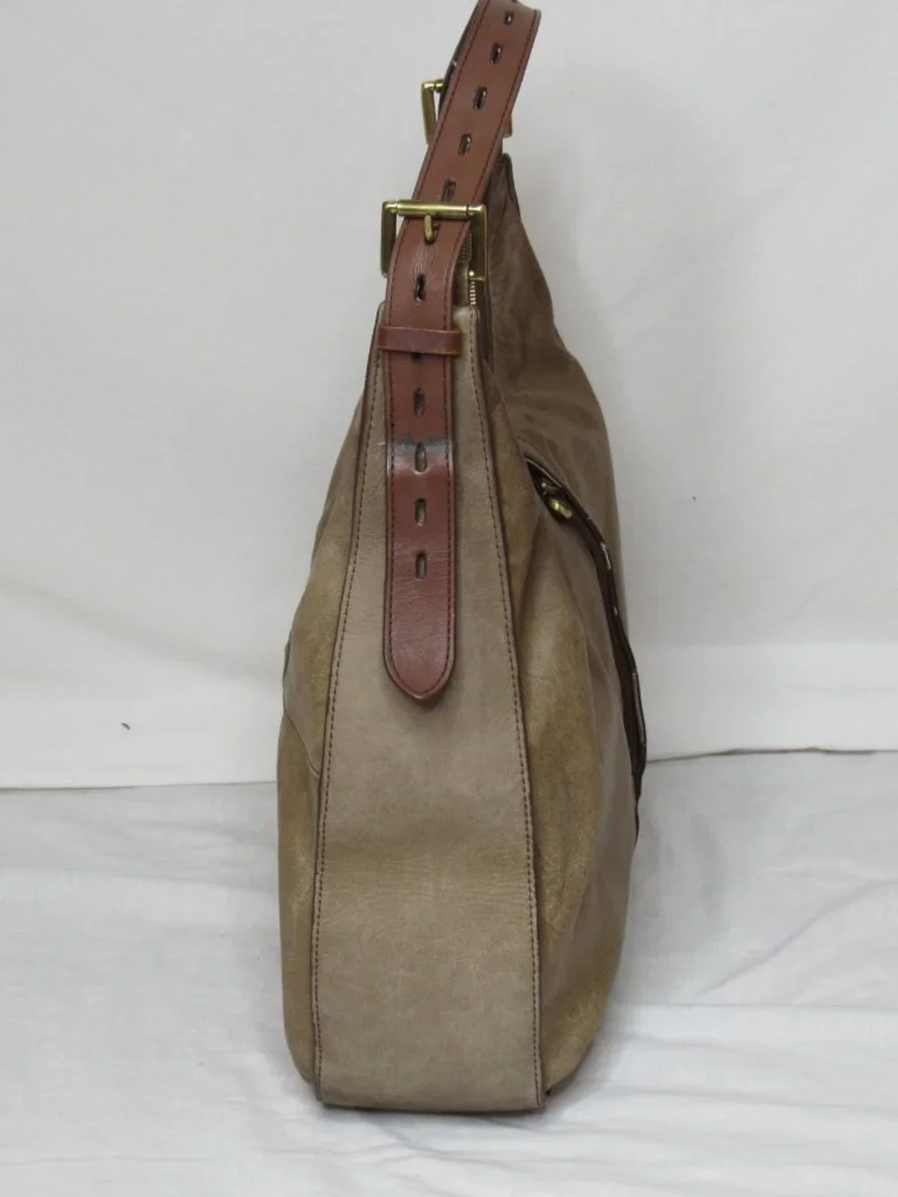 Hobo International Tan Brown Leather MARLEY Slouchy Bag